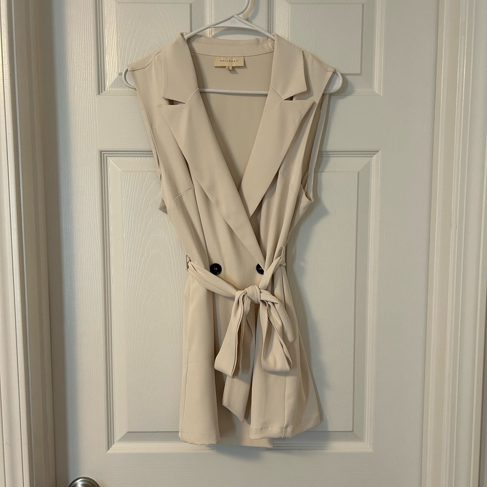 Melloday double breasted vest